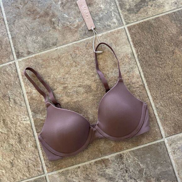 Skims Fits Everybody T-shirt Demi Bra Jasper Size 30B - Picture 5 of 10